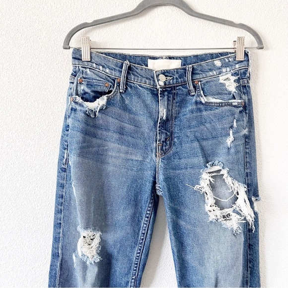 Mother Superior The Sinner Straight Leg Jeans Ice Cream You Scream Light Wash - Picture 3 of 9